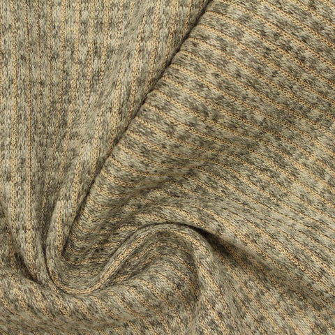 Polyester Interlock Knit Fabric, 250 gsm, 160 cm — Beige