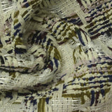 Cream Textured Bouclé, Poly-Cotton — photo 2