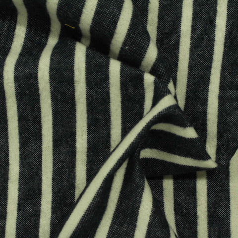 Navy Vertical-Stripe Woven, Cotton
