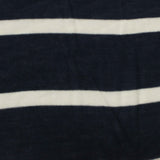 Navy Stripes Chunky Knit, Viscose — photo 2