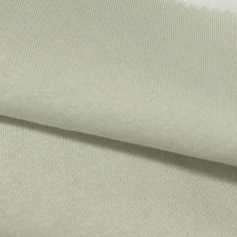 Brushed Cotton Polyester French Terry Fabric, 272 gsm, 187 cm — Green