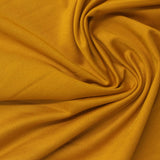 Polyester Stretch Milk Silk Knit Fabric, 190 gsm, 152 cm — Yellow — photo 2