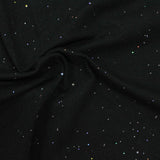Black Glitter Jersey Knit, Cotton — photo 2