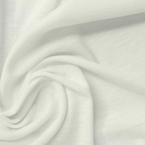 Jersey Knit Fabric, 150 gsm, 167 cm — White