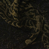 Jacquard Polyester Metallic Stretch Knit Fabric, 160 gsm, 155 cm — Black — photo 2