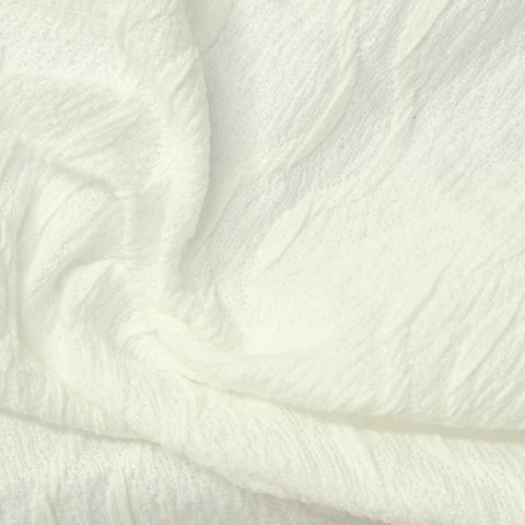 Off-White Textured Jacquard, Polyester