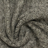 Grey Heathered-Marl Rib Knit, Polyester — photo 2