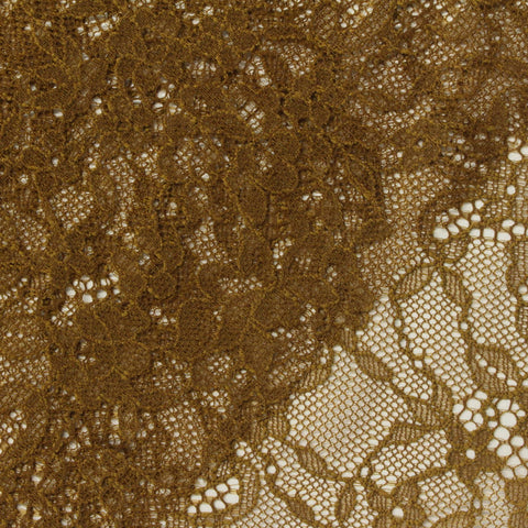 Olive-Brown Floral Lace, Nylon