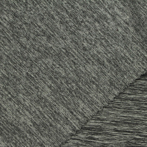 Light Grey Marl Jersey Knit, Polyester, 180 gsm, 156 cm