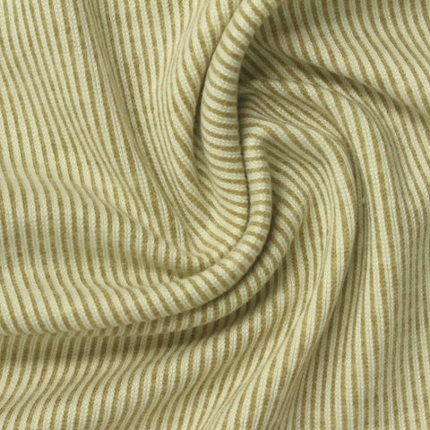 Olive Stripe Rib Knit, Polyester