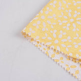 White Floral Jacquard, Poly-Cotton — photo 2