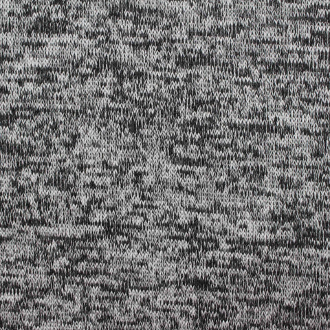 Black Marl Chunky Knit, Viscose-Poly, 258 gsm