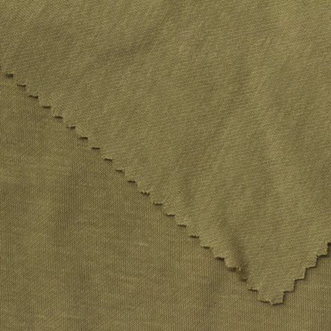 Olive Marl Scuba Knit, Cotton-Poly