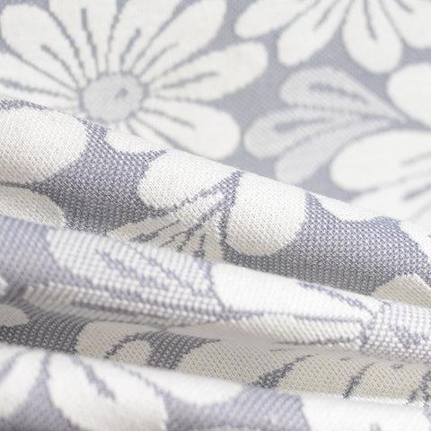 White Floral Jacquard, Acrylic-Poly