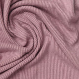 Viscose Polyester Stretch Rib Knit Fabric, 195 gsm, 152 cm — Pink — photo 2