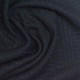 Dark Grey Tone-on-Tone Interlock Knit, Polyester — photo 2