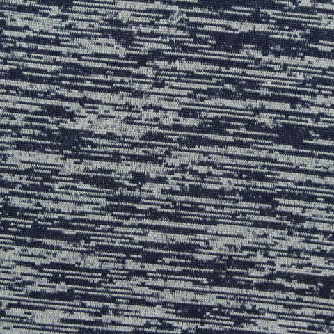 Dark Blue Lines Jersey Knit, Polyester