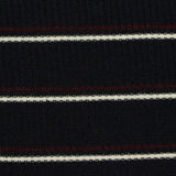 White Stripes Rib Knit, Viscose-Poly — photo 2