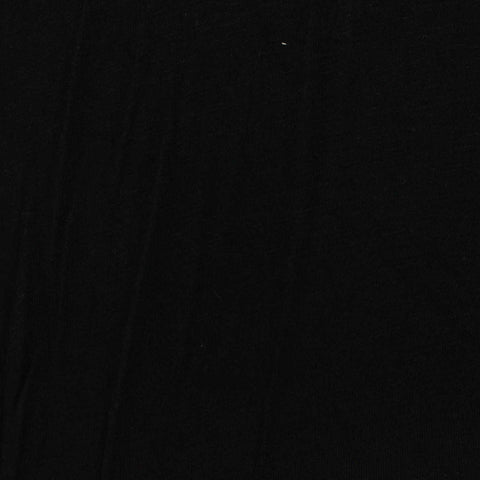 Viscose Stretch Jersey Knit Fabric, 162 gsm, 160 cm — Black