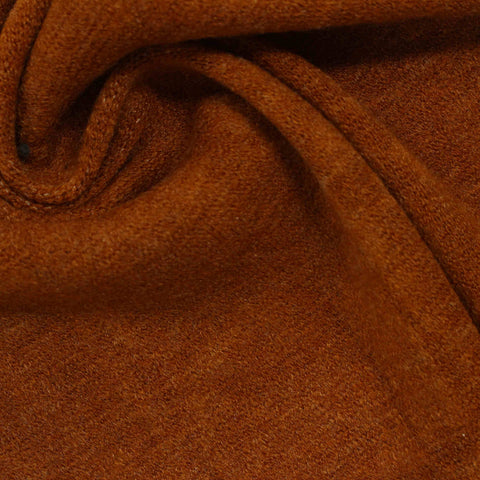 Acrylic Nylon Blend French Terry Fabric, 340 gsm, 120 cm — Brown