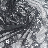 Black Floral Lace, Nylon-Spandex — photo 2
