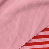 Red Horizontal-Stripe Knit, Polyester — photo 2