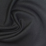 Polyester Viscose Stretch Scuba Knit Fabric, 265 gsm, 165 cm — Black — photo 2