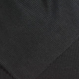 Viscose Stretch Rib Knit Fabric, 200 gsm, 150 cm — Black — photo 2
