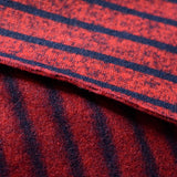 Red Vertical-Stripe Chunky Knit, Polyester — photo 2