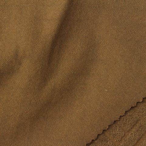 Brown Tone-on-Tone French Terry, Cotton-Poly