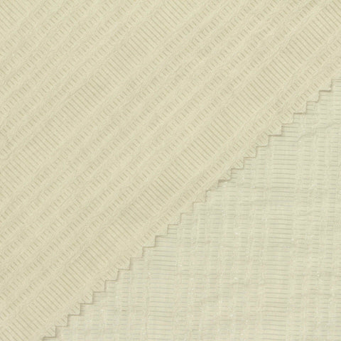 Light Cream Horizontal-Dash Jacquard, Poly-Nylon