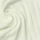 Polyester Stretch Rib Knit Fabric, 280 gsm, 140 cm — Beige — photo 2