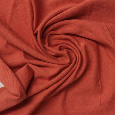 Cotton Stretch Jersey Knit Fabric, 190 gsm, 180 cm — Red