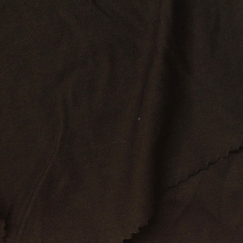100% Cotton Jersey Knit Fabric, 130 gsm, 185 cm — Brown