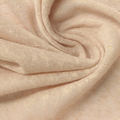 Beige Tone-on-Tone Chunky Knit, Polyester, 190 gsm