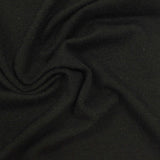 Viscose Polyester Stretch Chunky Knit Fabric, 234 gsm — Black — photo 2