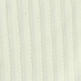 Jacquard Polyester Cotton Stretch Knit Fabric, 340 gsm, 140 cm — White — photo 2