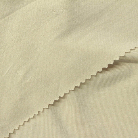 Viscose Stretch Jersey Knit Fabric, 220 gsm, 165 cm — Beige