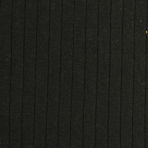 Cotton Stretch Rib Knit Fabric, 220 gsm, 140 cm — Green