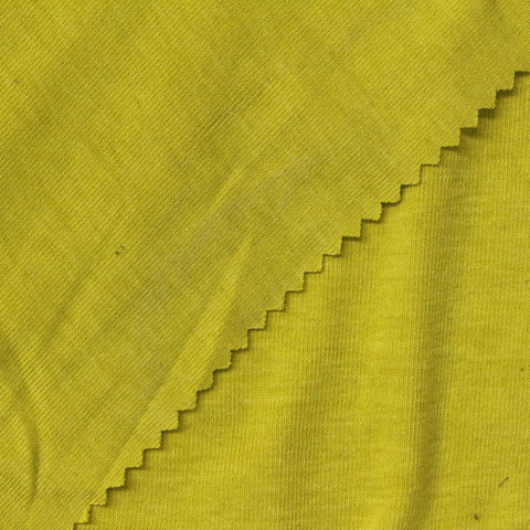 Tencel Lyocell Acrylic Blend Stretch Rib Knit Fabric, 190 gsm, 160 cm — Green, ref EF-270786
