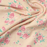Pink Roses Knit, Viscose — photo 2