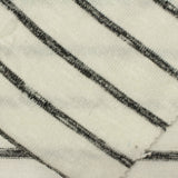 Black Horizontal-Stripe Chunky Knit, Poly-Viscose — photo 2