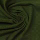 Viscose Stretch Rib Knit Fabric, 270 gsm, 127 cm — Green — photo 2