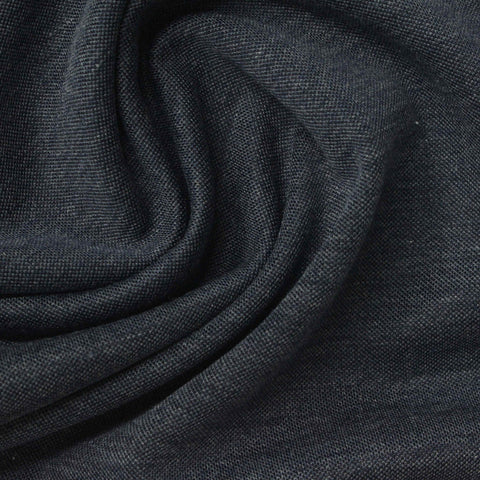 Dark Grey Marl Piqué Knit, Poly-Viscose, 260 gsm