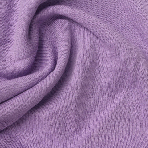 100% Cotton French Terry Fabric, 320 gsm, 180 cm — Purple