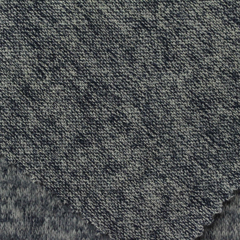 Grey Marl Jersey Knit, Poly-Viscose, 200 gsm