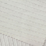 Jacquard 100% Polyester Knit Fabric, 300 gsm, 160 cm — White — photo 2