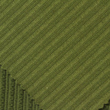 Green Vertical-Stripe Rib Knit, Polyester — photo 2