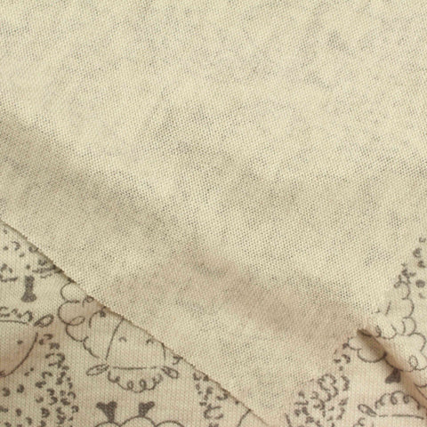 Animal Print Viscose Polyester Stretch Chunky Knit Fabric, 204 gsm, 150 cm — Beige