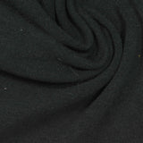 Viscose Acrylic Blend Stretch Velvet Fabric, 320 gsm, 180 cm — Black — photo 2
